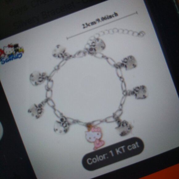 $   5 DOLLARS>>>>>>stylish hello kitty bracelet  new - Picture 3 of 4